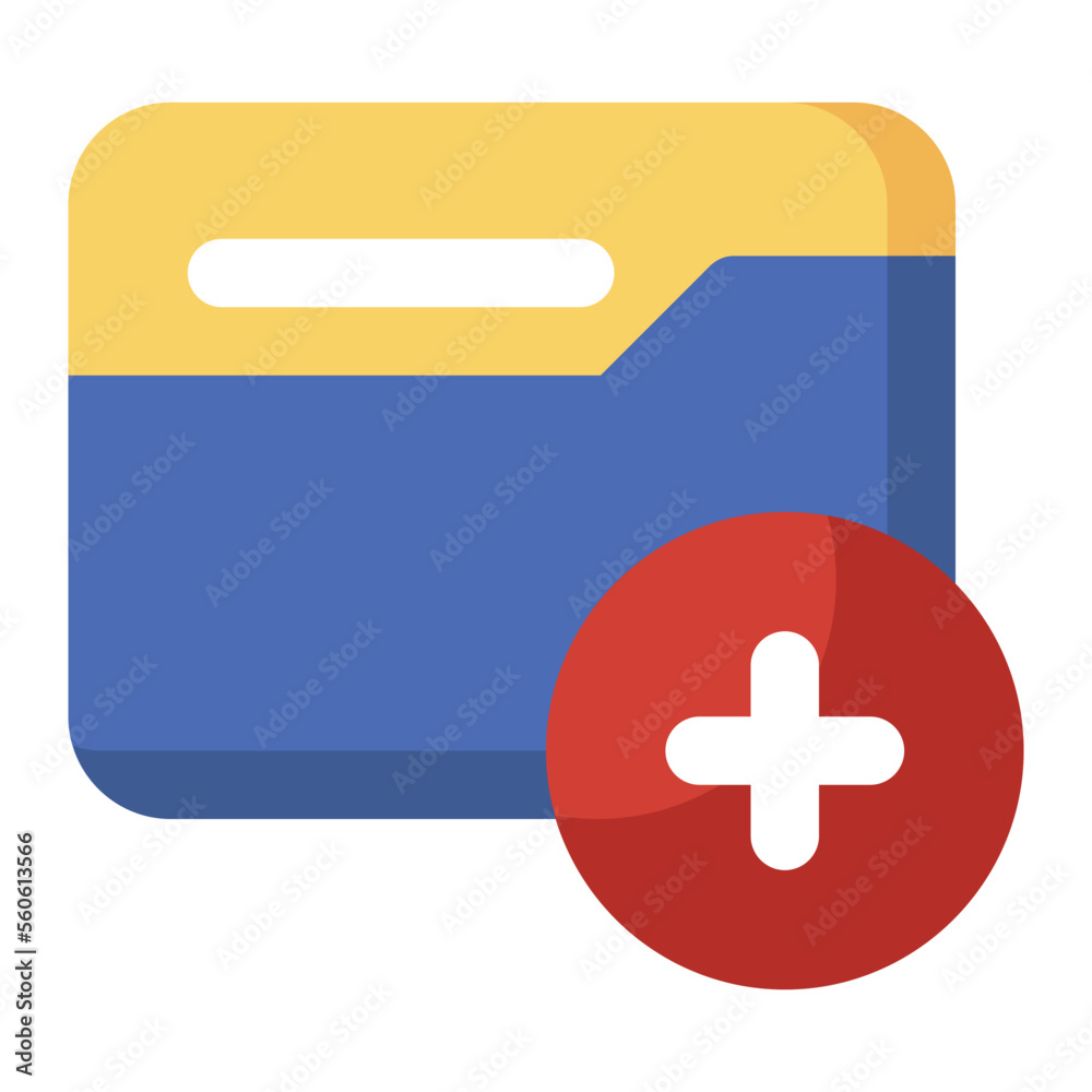 Obraz premium Folder flat icon