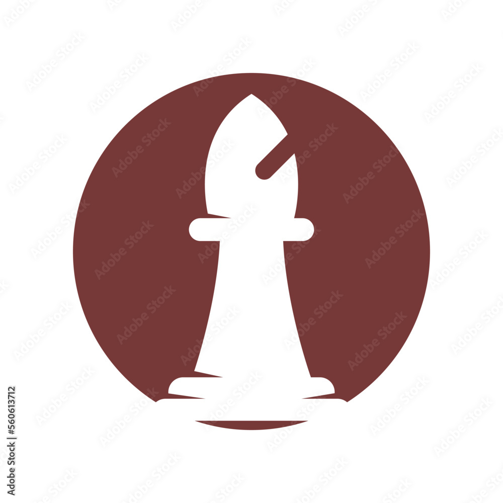Obraz premium Chess icon logo design