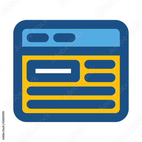 Landing Page two tone icon