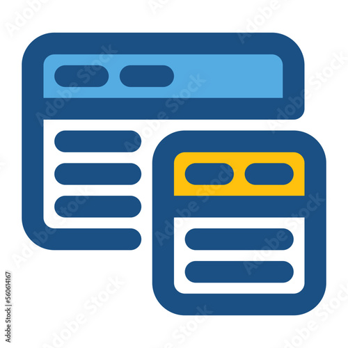 website two tone icon