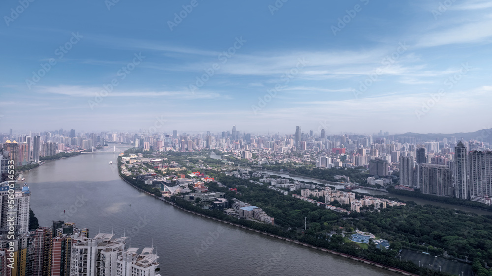 Aerospace Guangzhou Urban Architecture Landscape Skyline