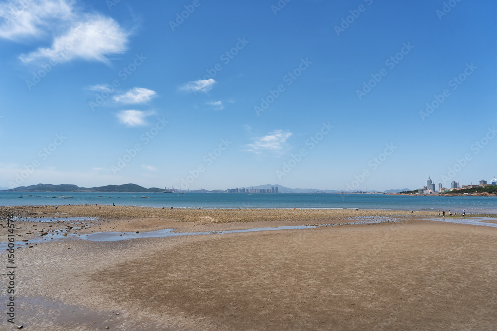Panorama of Qingdao Huiquan Bay Beach