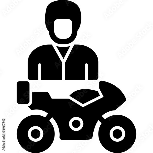 Motorcyclist Icon