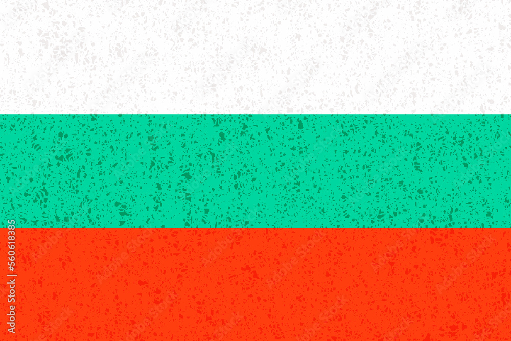 ブルガリア　国旗　水彩　背景