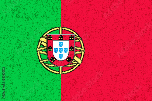 ポルトガル 国旗 水彩 背景 