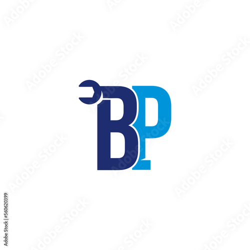 Letters BP Pipe and Wrench Logo Design 001 Free Download Letters BP Pipe and Wrench Logo Design 001 - GFXLoad