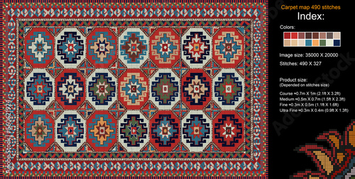 Carpet Map 72 490 Stich