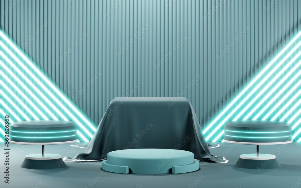 3D render of pastel podium background for show products. Blank podium in room for cosmetics or product type cream. 3D render of pastel podium background for show products. Blank podium in room for cosmetics or product type cream.