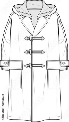 MEN AND BOYS WEAR ROBE COAT VECTOR