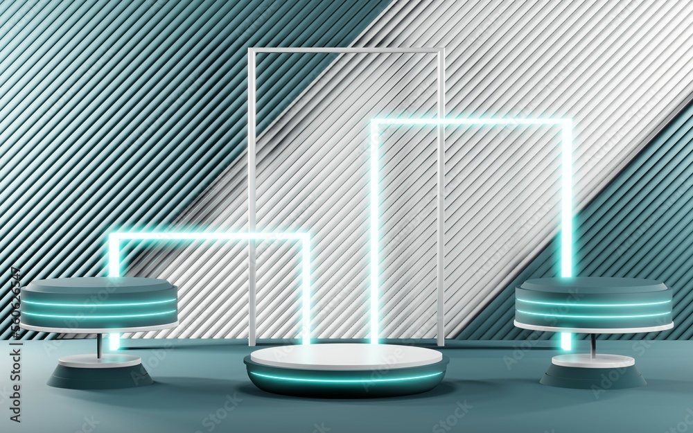 3D render of pastel podium background for show products. Blank podium in room for cosmetics or product type cream. 3D render of pastel podium background for show products. Blank podium in room for cosmetics or product type cream.