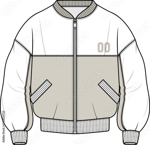 MEN AND BOYS WEAR VARSITY JACKET VECTOR