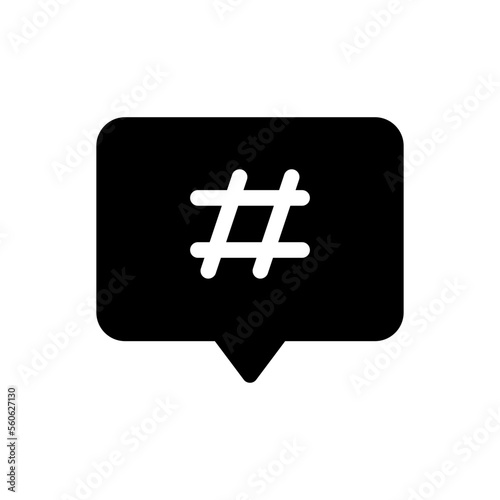 hashtag glyph icon