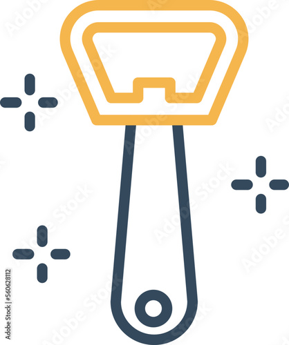 Bottle opener Vector Icon
