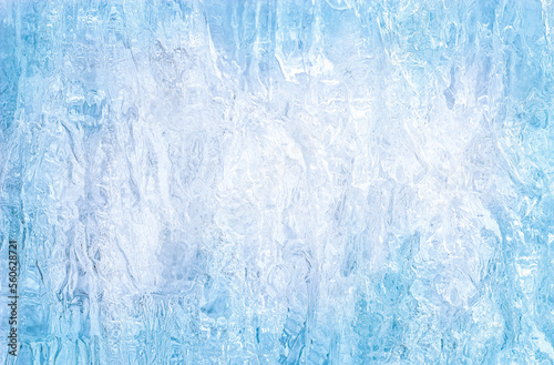 blue blank background. ice texture