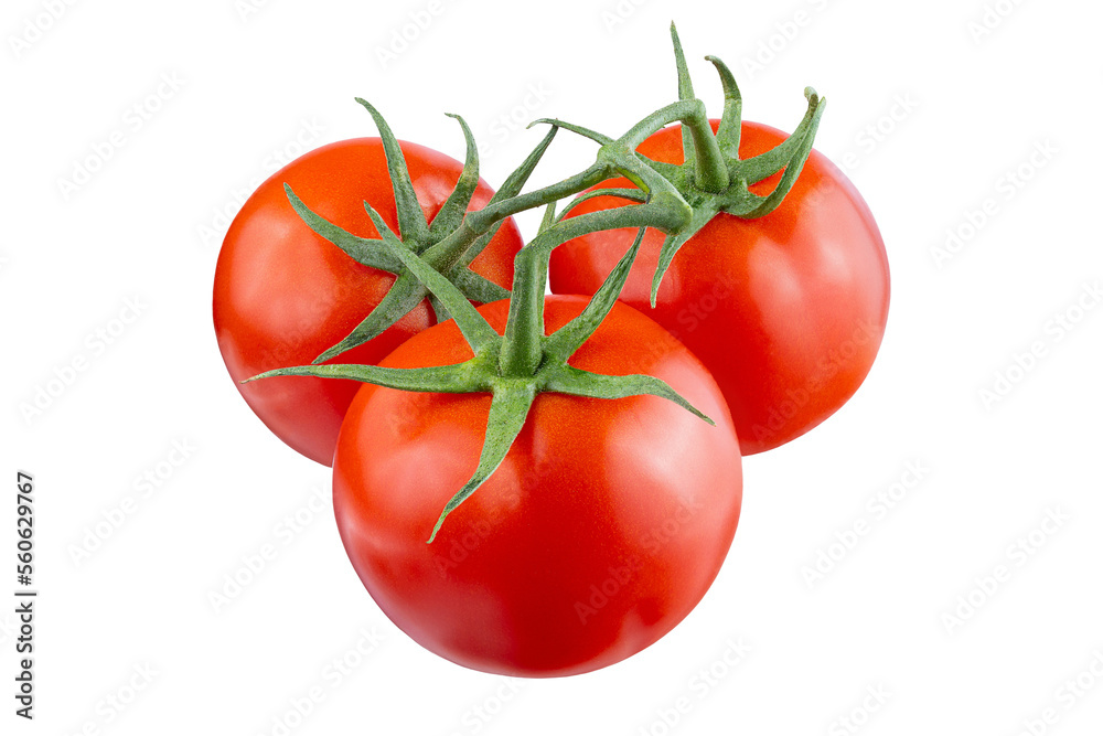 Tomato isolated on white background. With clipping path. Full depth of field. Focus stacking Tomato isolated on white background. With clipping path. Full depth of field. Focus stacking