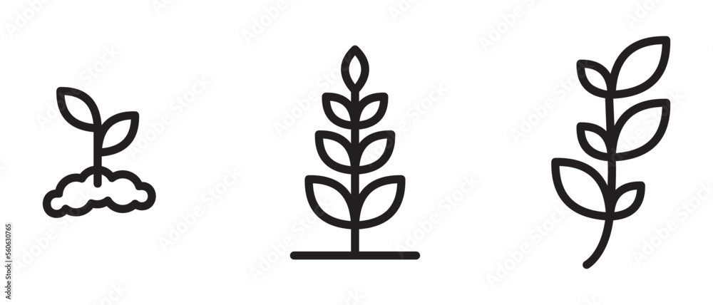 Vetor de Ecology line art icon, nature and environment. Protection ...