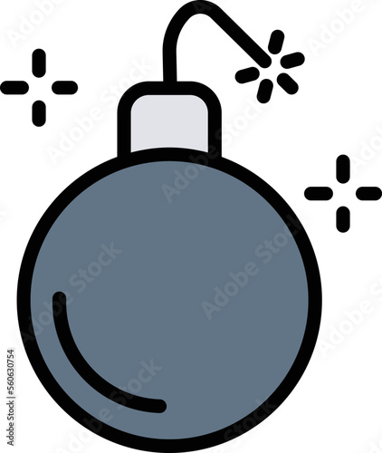 Photography Party Bomb Vector Icon