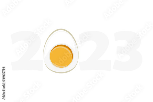 Happy Easter 2023. Easter holiday background with egg.