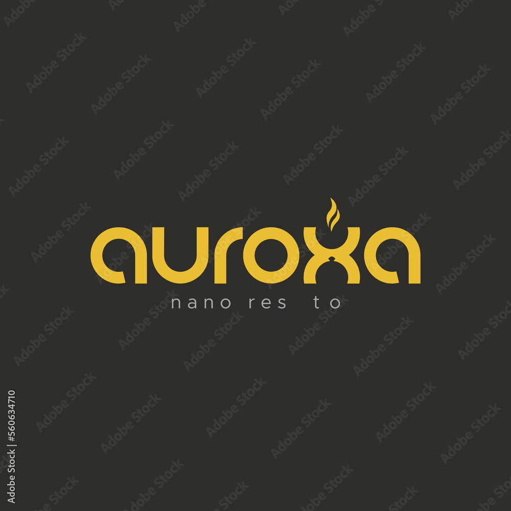 Typographic logo for food or restaurant Typographic logo for food or restaurant