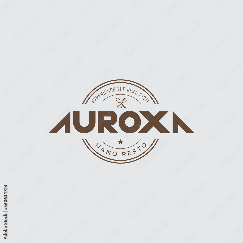 Typographic logo for Food or restaurant 