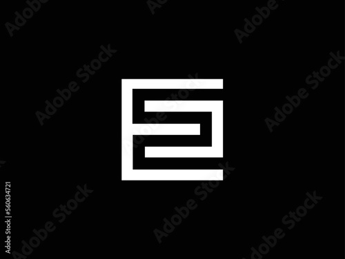 Creative Minimalist Letter EC Logo Design , Minimal CE Monogram © Alice