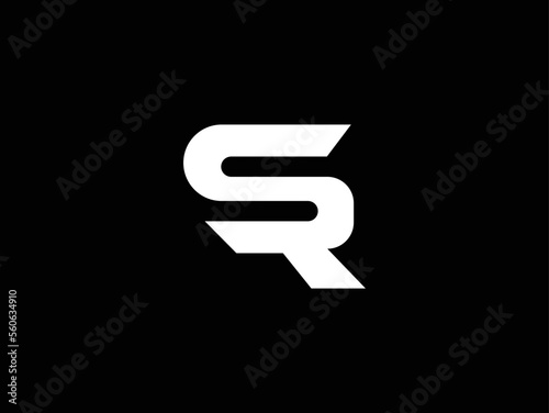 Creative Minimalist Letter SR Logo Design , Minimal RS Monogram