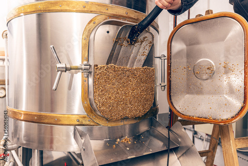 Process of brewing grain of barley Fototapet