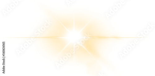 bright sunshine with flare effect
