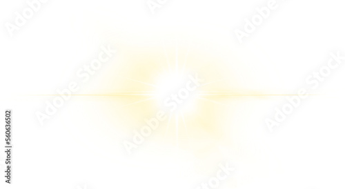 Slika na platnu Transparent abstract sun flare light