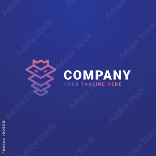 Technology Logo Company Design Vector