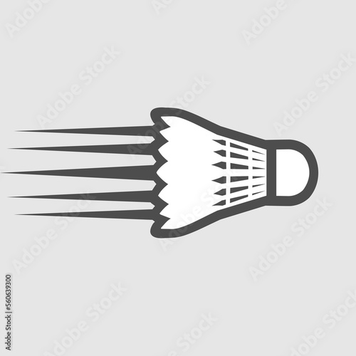 Badminton shuttlecock vector illustration