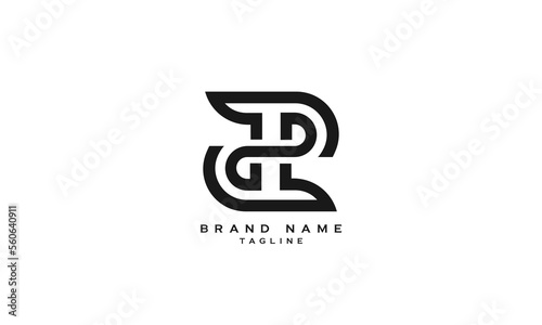 PHD, PD, DP, Abstract initial monogram letter alphabet logo design