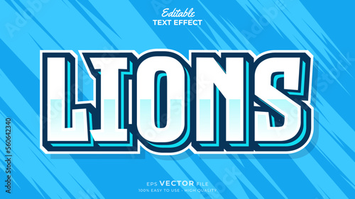 Editable Text Effects for American Football Sports Events Team