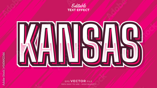 Editable Text Effects for American Football Sports Events Team