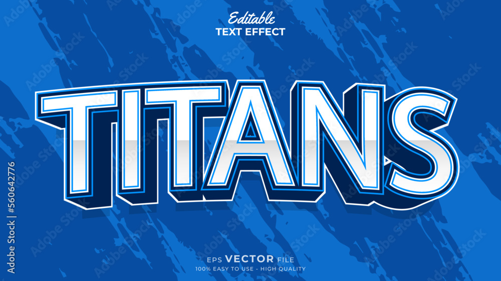 Obraz premium Editable Text Effects for American Football Sports Events Team