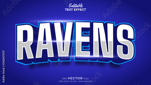 Editable Text Effects for American Football Sports Events Team