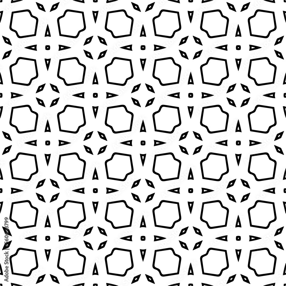 Vector pattern in geometric ornamental style. Black and white color.Seamless pattern. Vector pattern in geometric ornamental style. Black and white color.Seamless pattern.
