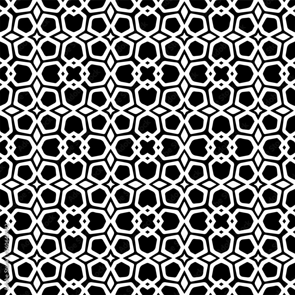 Vector pattern in geometric ornamental style. Black and white color.Seamless pattern. Vector pattern in geometric ornamental style. Black and white color.Seamless pattern.