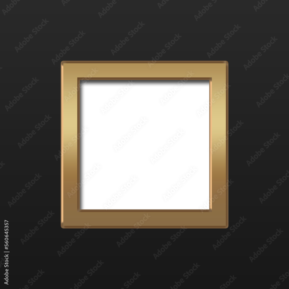 golden frame blank picture frame on the wall golden frame blank picture frame on the wall