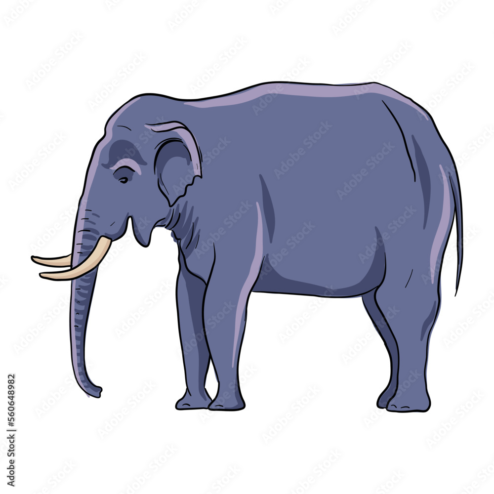 vector drawing sketch of animal, hand drawn elephant , isolated nature design element vector drawing sketch of animal, hand drawn elephant , isolated nature design element