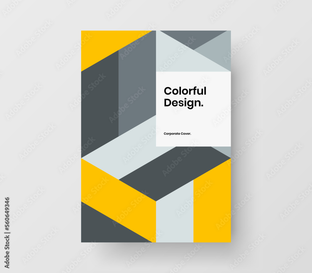 Clean mosaic shapes journal cover layout. Fresh placard A4 vector design template. Clean mosaic shapes journal cover layout. Fresh placard A4 vector design template.