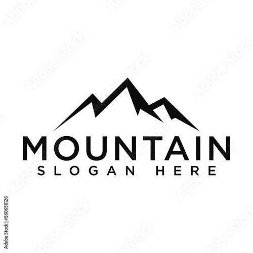 mountain logo icon and vector