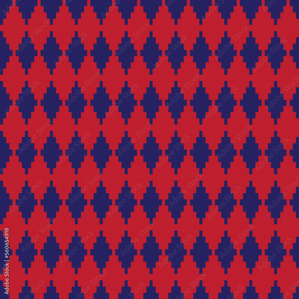 Argyle Fair Isle Seamless Pattern Design Argyle Fair Isle Seamless Pattern Design