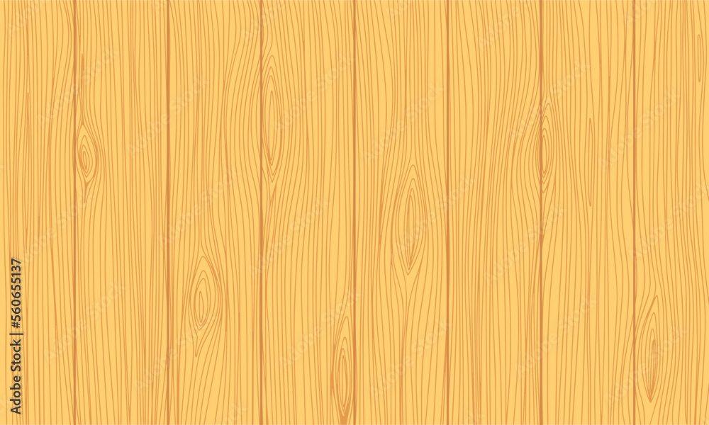 Naklejka premium Light wooden background. Hand draw natural wooden background. Vector illustraiton.