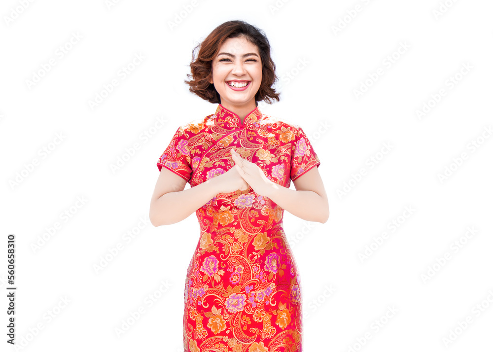 happy smile Chinese woman model with cheongsam Chinese tradition costume happy smile Chinese woman model with cheongsam Chinese tradition costume