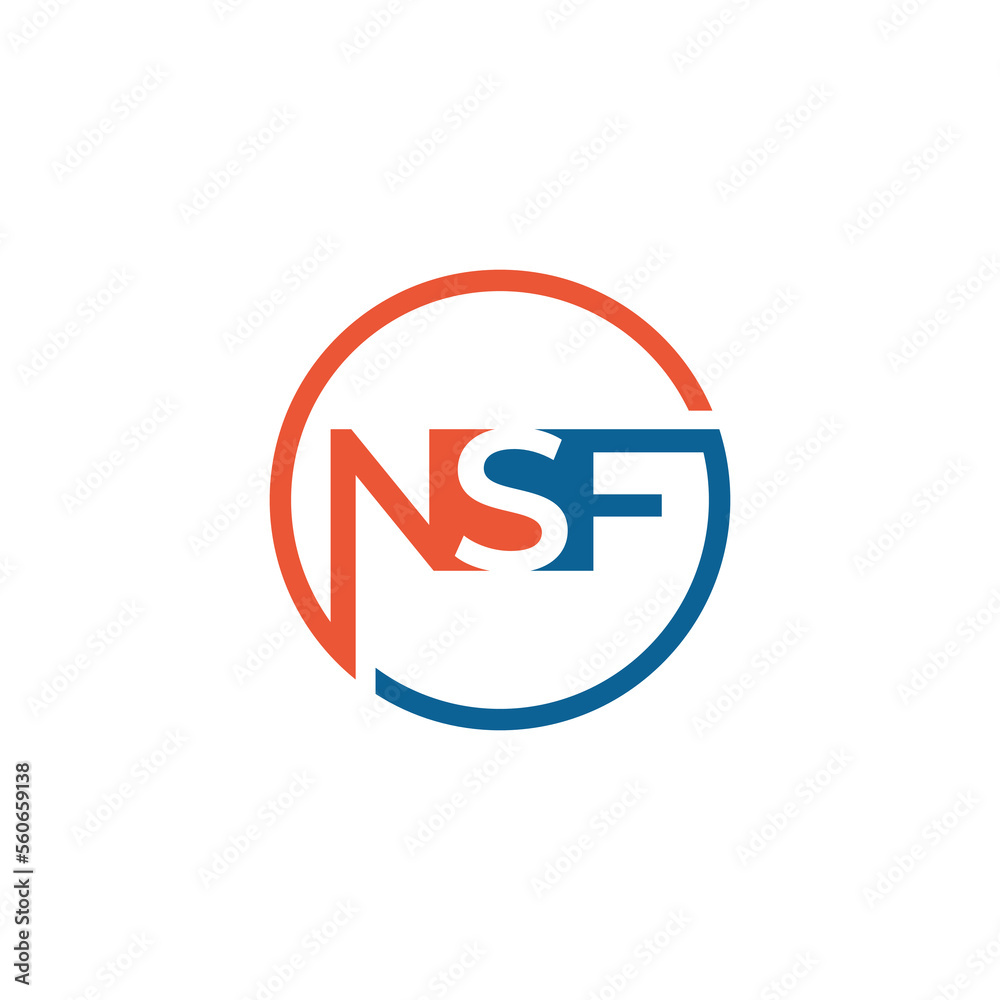 Nsf letter logo design template vector images Nsf letter logo design template vector images