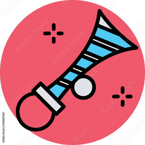 Party horn Vector Icon
