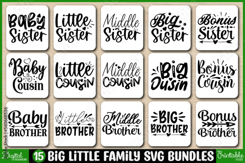 BIG Little Family SVG Designs Bundles
