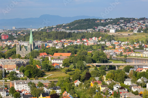 Aerial view of Trondheim, Norway