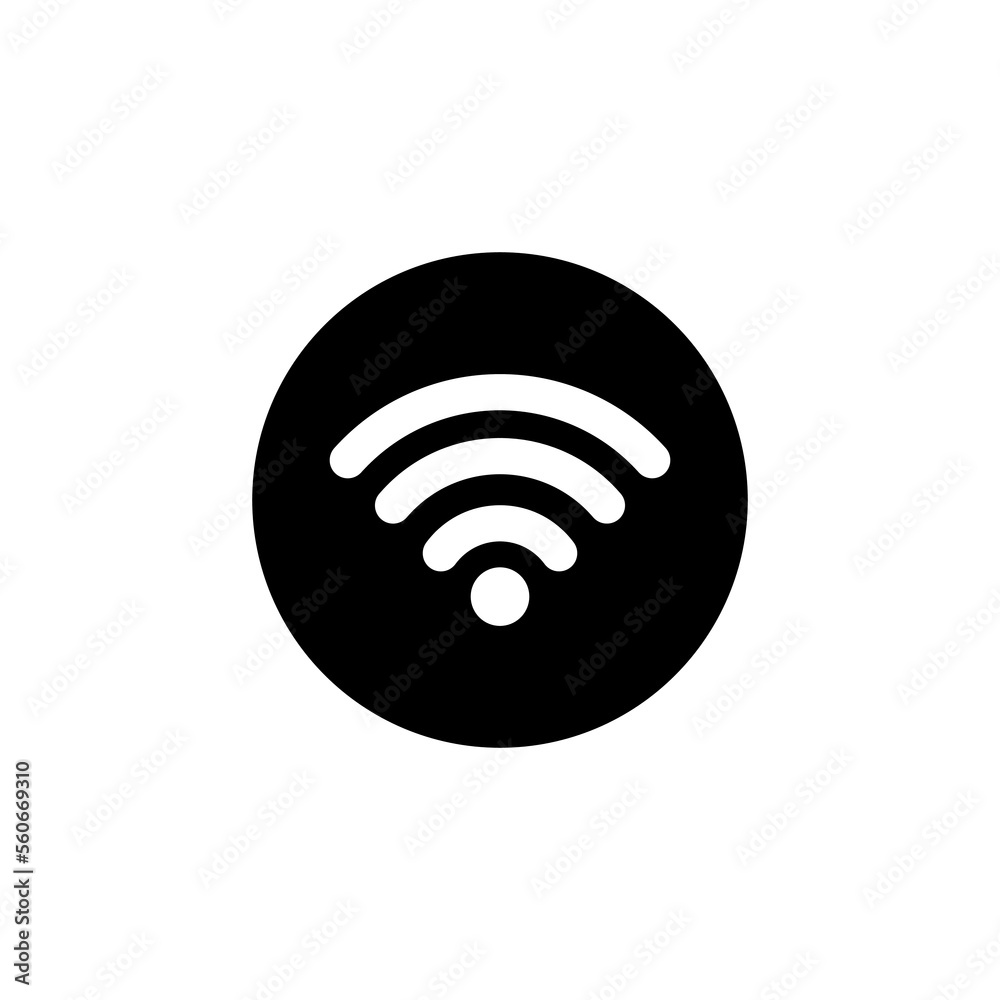 Wifi Icon Editable File with black and white color Vector Wifi Icon Editable File with black and white color Vector